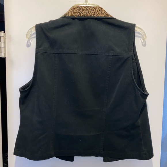 Vintage Stonebridge Black Denim Vest - Picture 4 of 5
